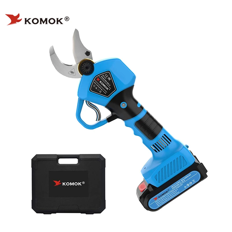 Komok Cordless Electric Pruning Shears,Battery Power Pruner,Pruning Scissors For Grape Vineyards
