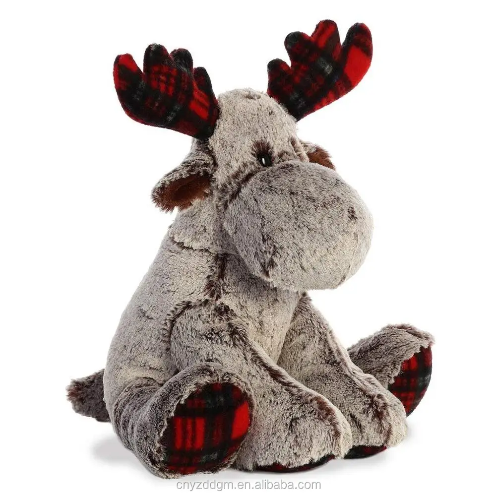 Custom Moose Plush Toy New Animal Stuffed Christmas Plush Moose - Buy ...