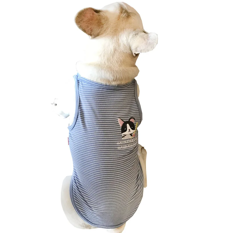 

Wholesale Summer Pet Apparel Dog Clothes Soft Cotton Pets T Shirt Vest Matching Dog And Owner Clothing, As picture