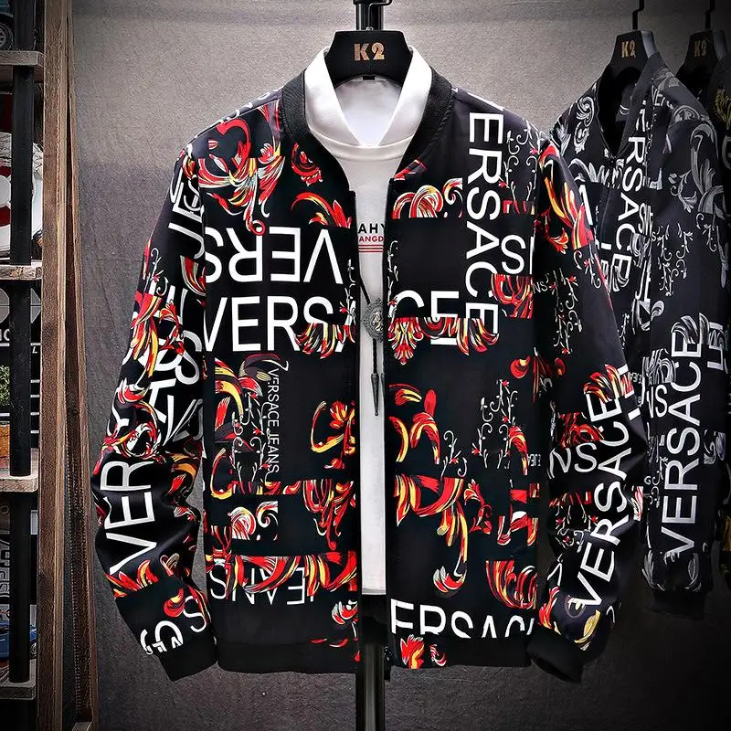 

2021 Spring New Printed Loose Men's Trendy Jacket Youth All-match Casual Jacket Top Trend