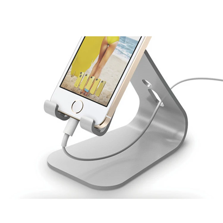 

2020 hot selling lowest price desktop holder stand for ipad iphone alloy aluminum phone & tablet stand, Silver/pink/black
