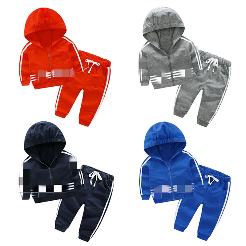 

wholesale casual toddler sweat suits clothing jogger babies winter hoodies set kids baby boys sport clothes children clothe