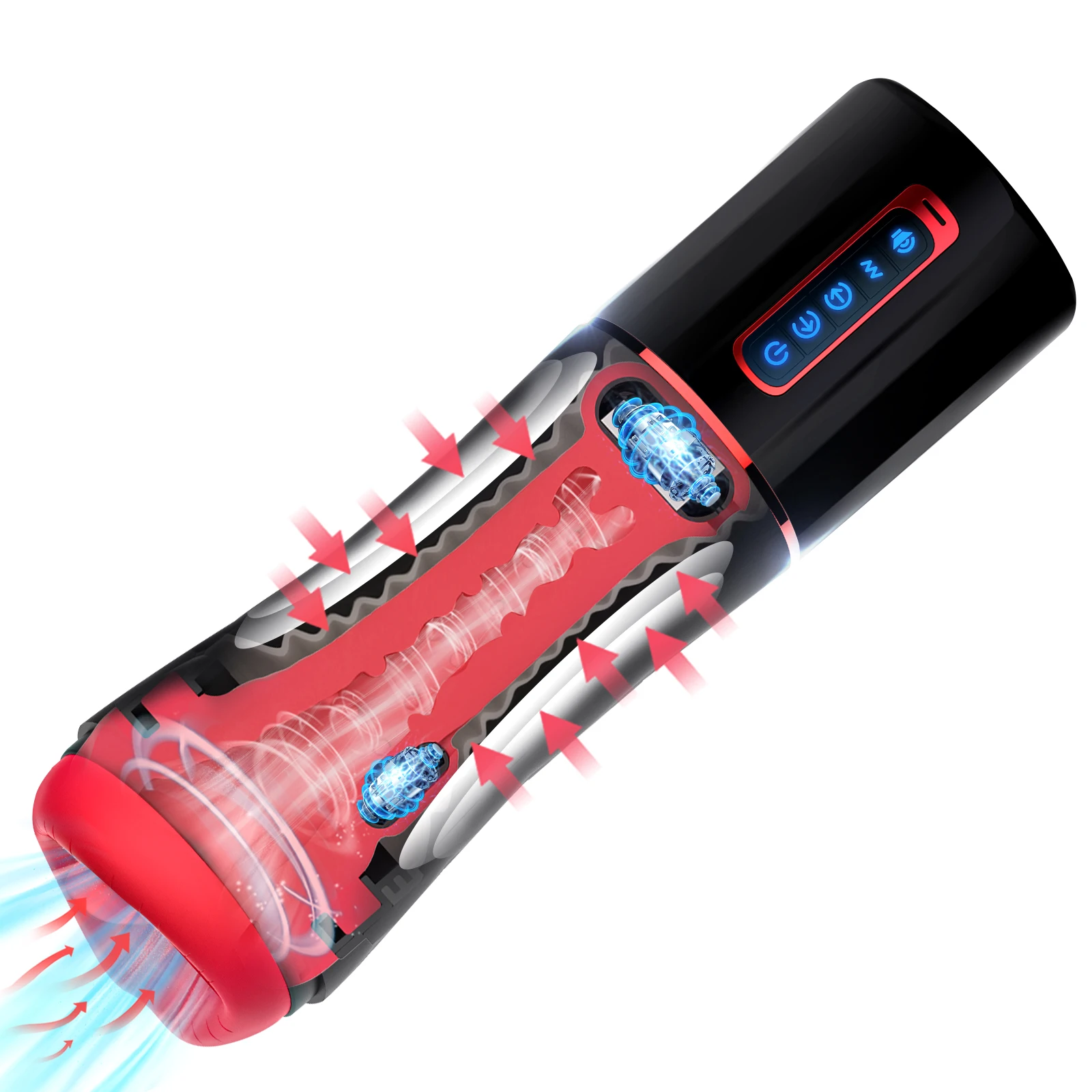 Automatic Male Masturbator Vibration Sucking Machine Rotation Silicone Vagina Masturbation Cup Adults Sex Toys for Men