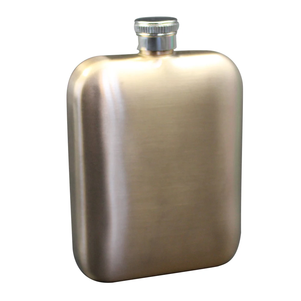 

High quality thicken stainless steel electroplating square shape hip flask