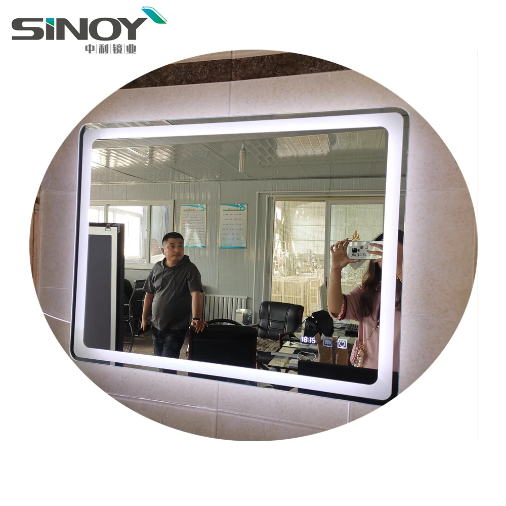 Smart mirror with led light decor wall manufacturers