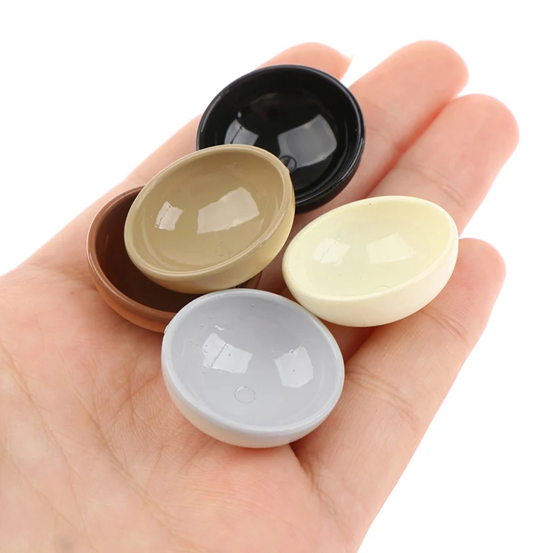 

Doll house Miniature Bowl Dish Round Rice Bowl Tableware Kitchen Dining Accessory Resin Play House Toys