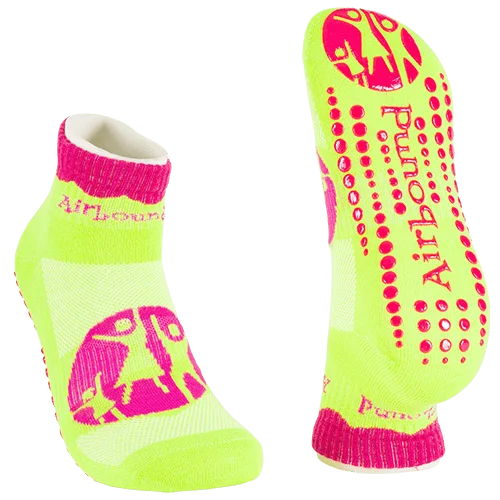 

AJ20129 Custom Kids Non Slip Skid Cotton Slipper Sticky Grip Crew Children Trampoline Socks