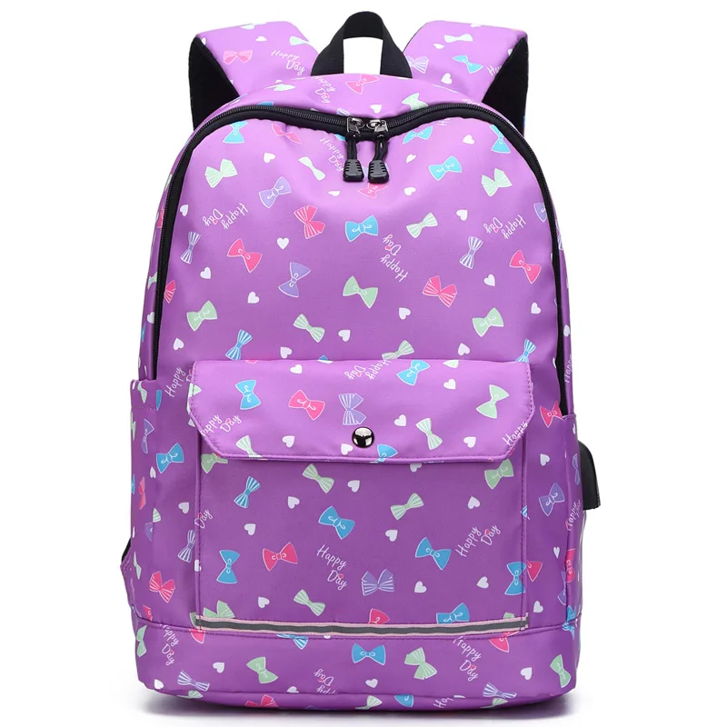 

Outdoor Waterproof Leisure Travel Notebook Backpack Female Rechargeable Student Schoolbag Teenage Collage Backpack, A/b/c/d/e/f/g