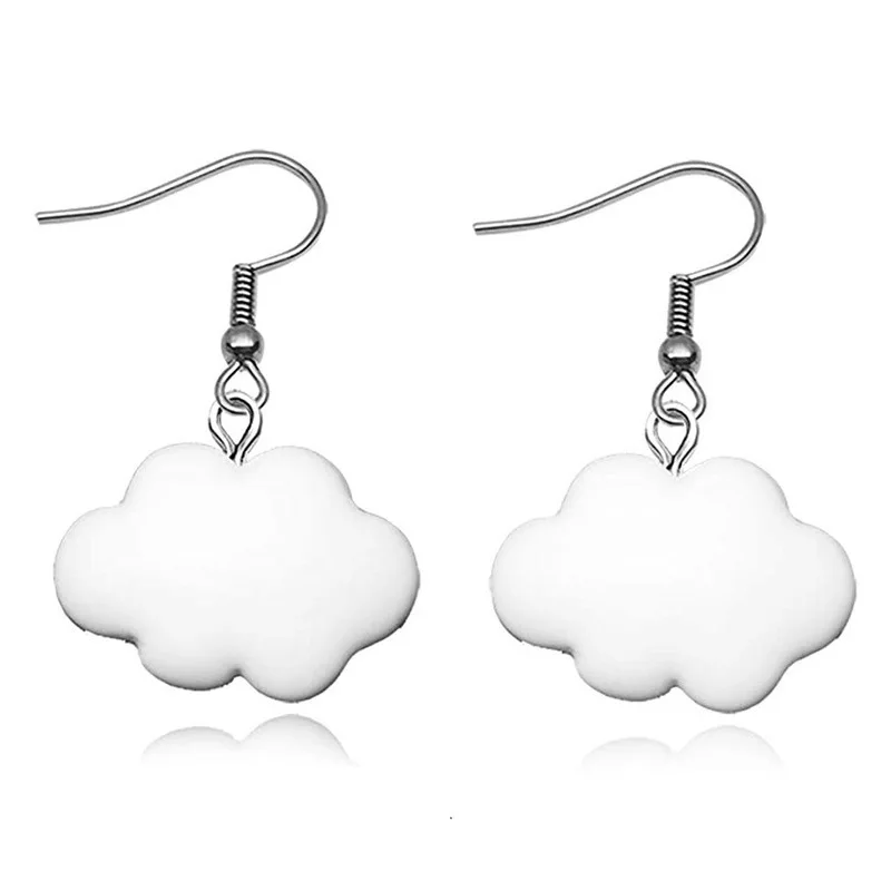 

Cartoon cute cloud earrings female temperament all-match simple earrings jewelry