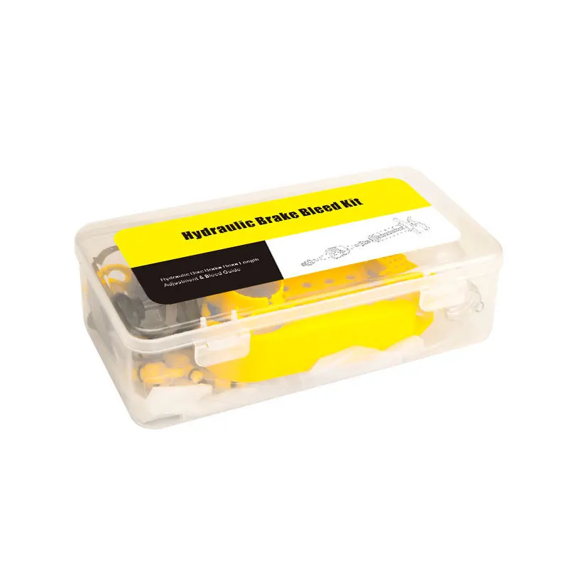 

Hot Sale Professional Bicycle Hydraulic Disc Brake Oil Bleed Repair Tool Kit Bike Repair Tool, As shown