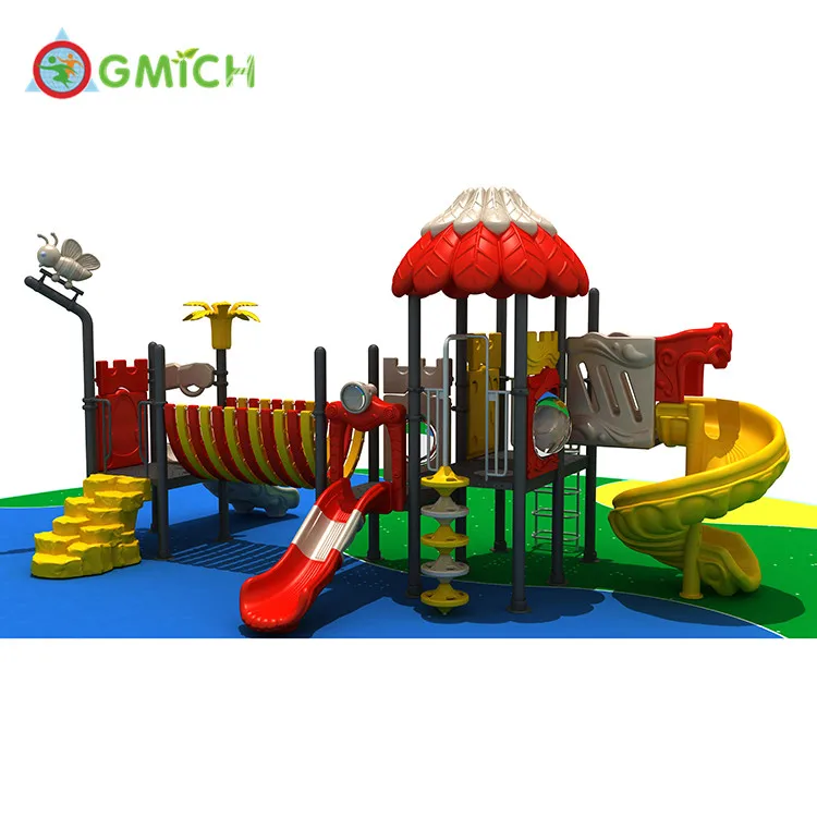 

outdoor playground equipment prices slide and swing set playground funny amusement park names plastic JMQ-009252, As picture