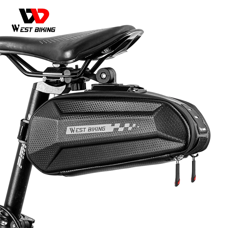 

WEST BIKING Hot Sellinbg Bag Rain Cover Handlebar Zipped Multifunctional Bike Bag Luggage Bags Reflective Cycling Front Bag, Black