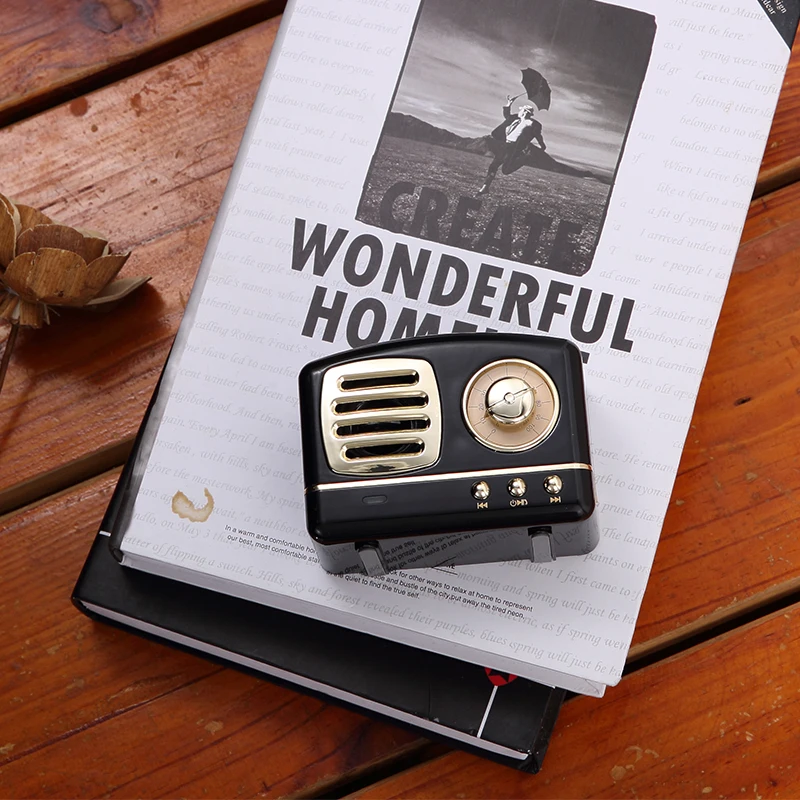 2019 new customize computer player vintage bluetooth speaker with microphone - ANKUX.COM