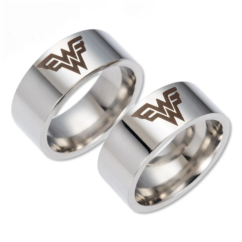 

Fashion Moive Super Hero Wonder Women Ring Stainless Steel Titanium Rings for Women Men Boy Cosplay