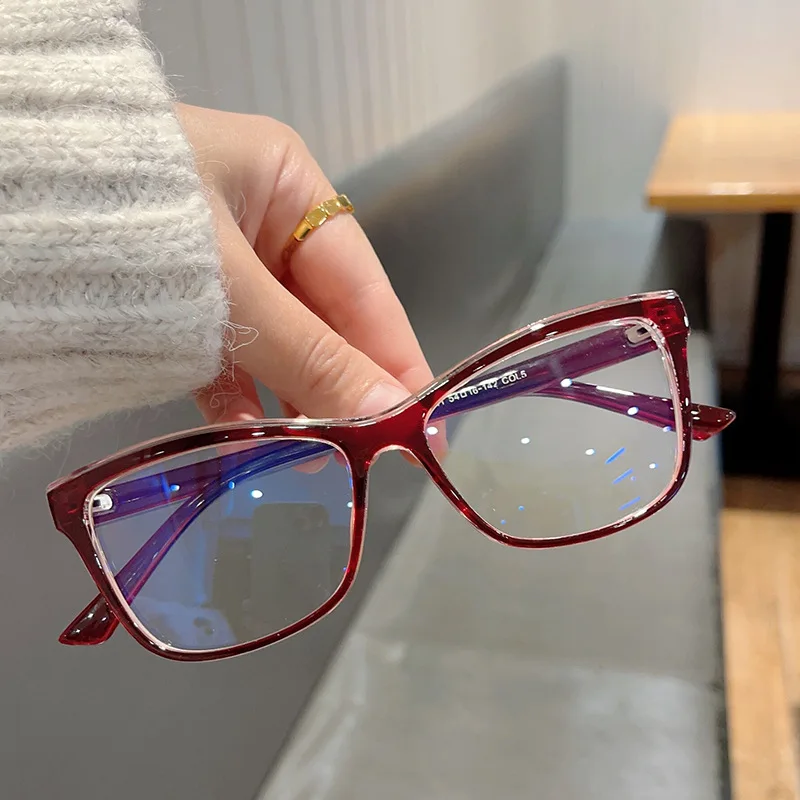 

Square cat eye eyeglasses frames plastic glasses women eyeglasses new frame 2023 blue light glasses for ladies