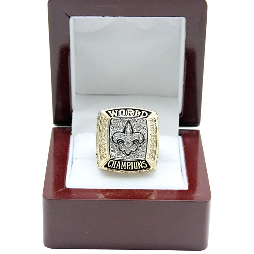 

Wholesale Custom Football Fanatics New Orleans Saints 2009 NFL SuperBowl XLIV Championship Ring men ring