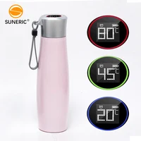 

Intelligent stainless steel color change display water temperature remind smart bottle with drinking reminder