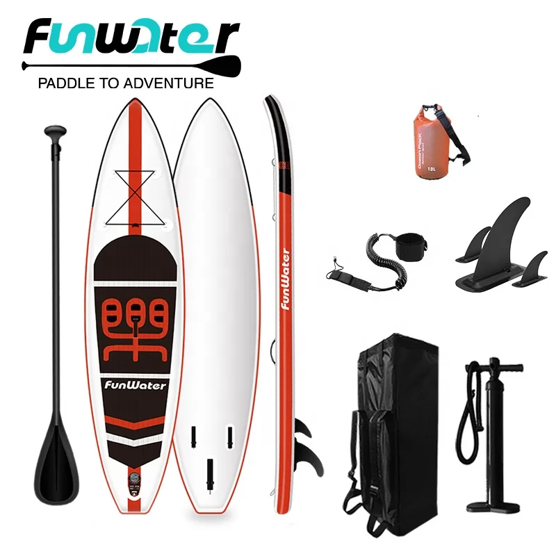 

FUNWATER drop shipping sup paddle board jet board surfing board stand up electric jetboard, Orange