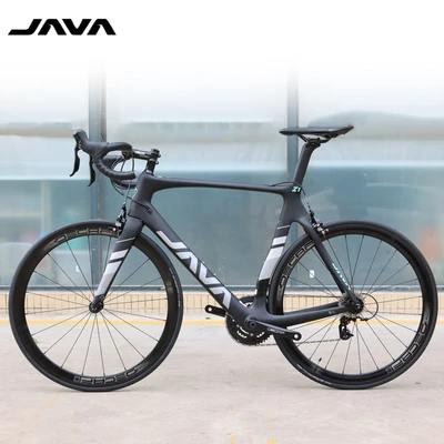 

Fantas-bike New Java Z1 road bike 22 speed carbon fiber frame C brake racing bicycle for adult, Black/red