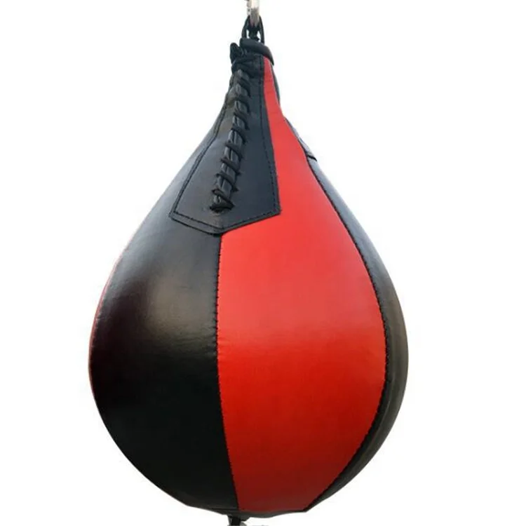 

Speed Ball Boxing Bag Leather MMA Muay Thai Training Punching Workout Speedball