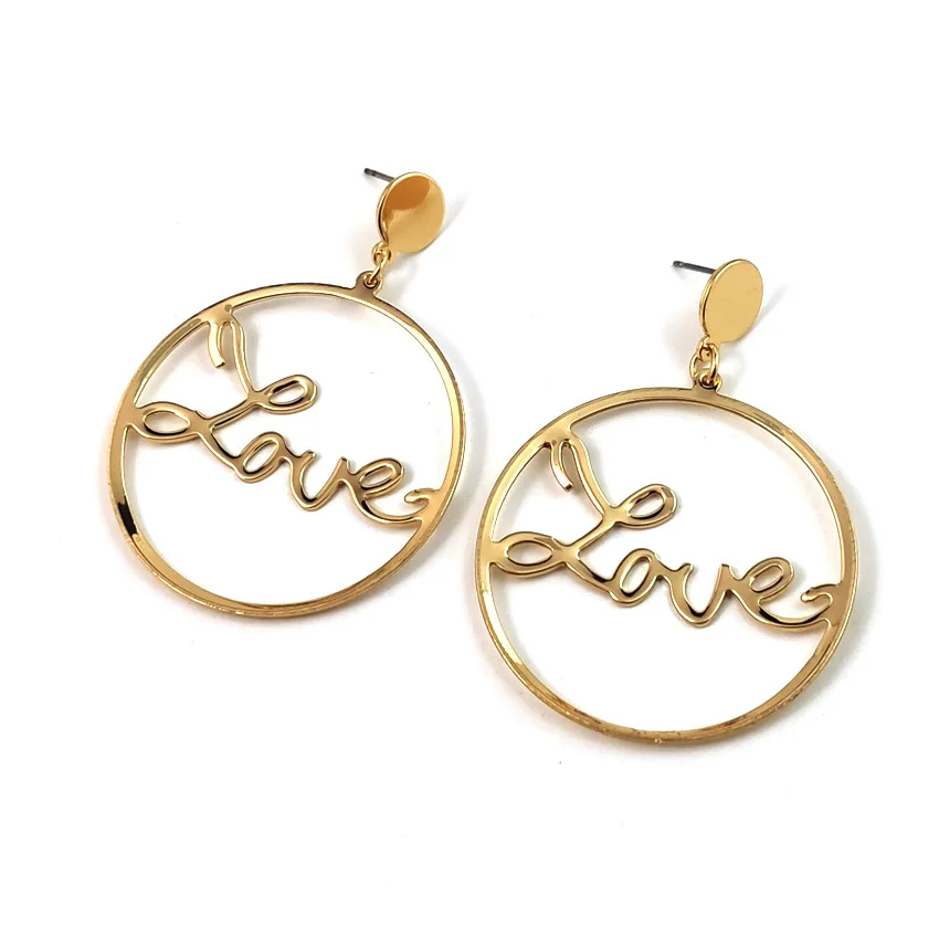 

LOVE letter drop dangles earrings for women