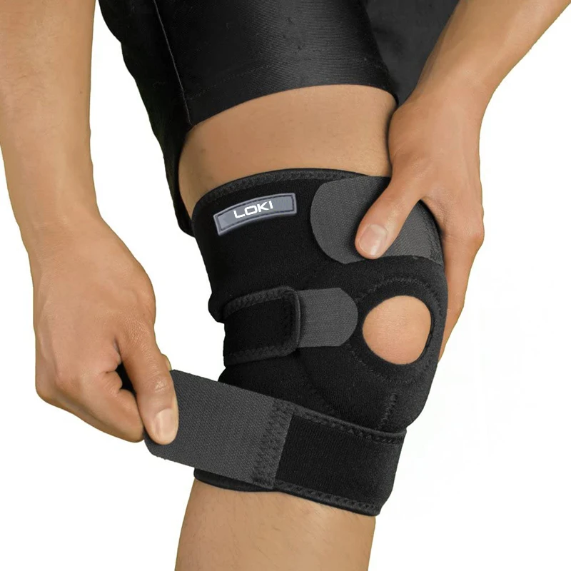 

Loki breathable adjustable custom knee brace sleeves knee joint support brace, Customized color