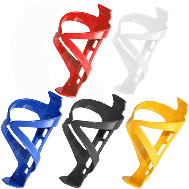 

MTB Road Bike Water bottle Cage High-strength Thick Plastic Bottle RackCycling 5 Colors Accessories, White/red/yellow/blue/black