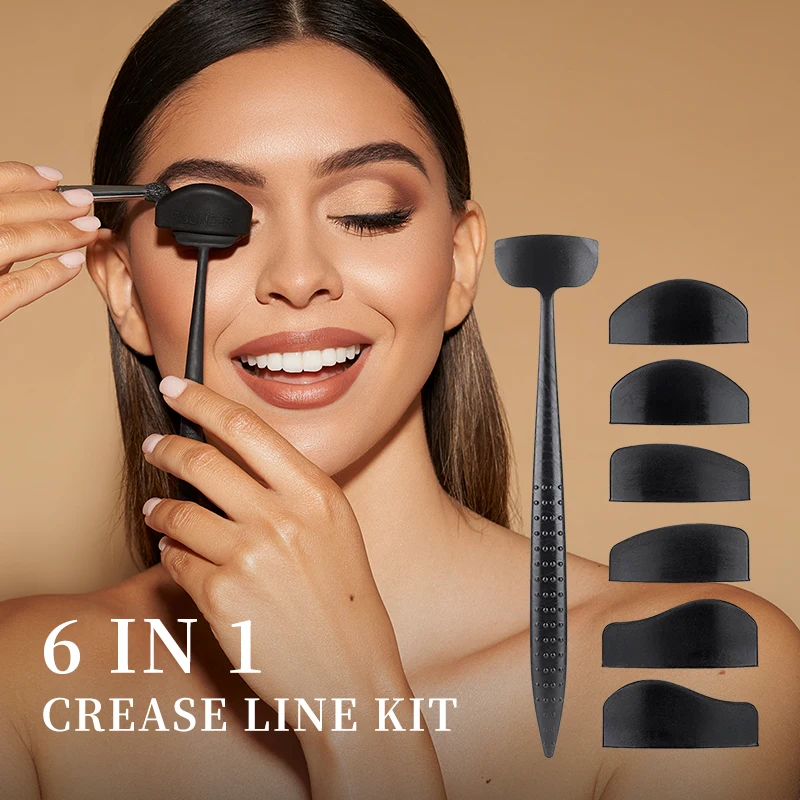 

ARTMISS Eyeshadow Stencils Cut Crease Stamp Silicone Tools Lazy Quick Eyes Makeup Tool Eyeshadow Stamp Kit