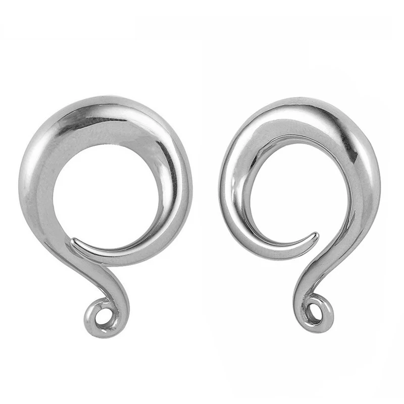 Stainless Steel Twist Hooks Pvd Plating Ear Hanger Weights Flesh ...