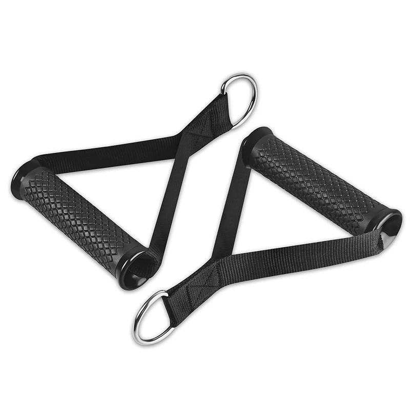 

Cable Machine Attachments Fitness Resistance Band Handles, Black