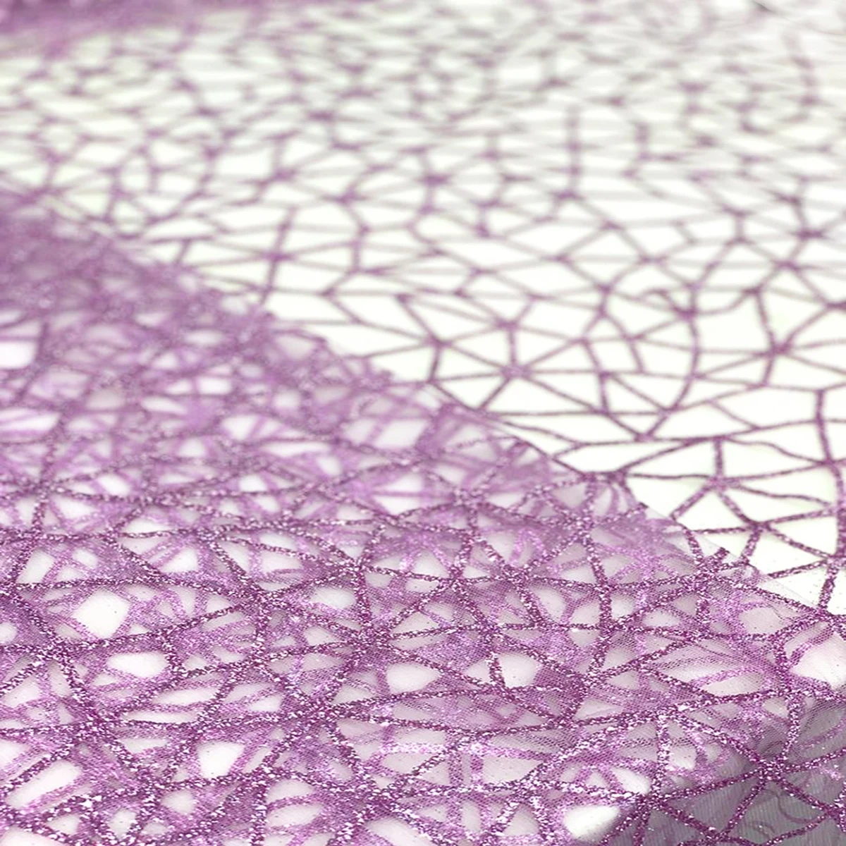

High Couture French Purple Glue Tulle Lace Fabric With Glitter Gliding For Party Dresses Blue Sequins Wholesale African Textiles, Blue, purple, customized