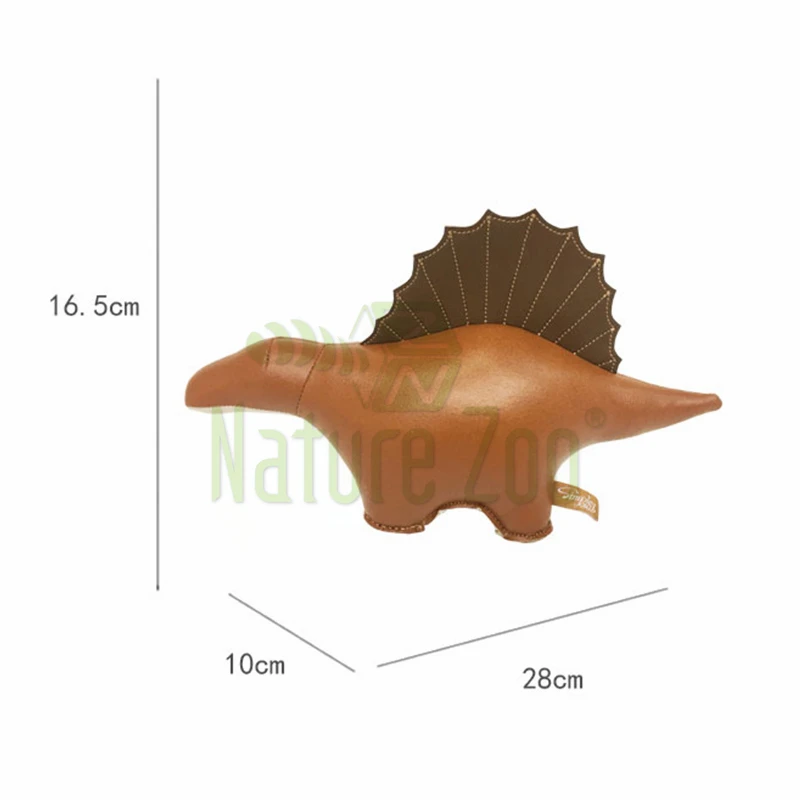 

synthetic-leather handicrafts Modern home decor coffee table furnishings creative art decorations bookend dimetrodon dinosaur