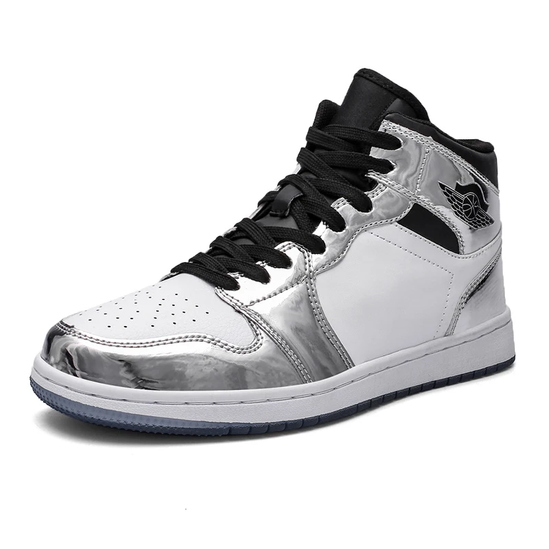 

PU Liquid Silver Plating Supplier custom logo basketball Sports shoes