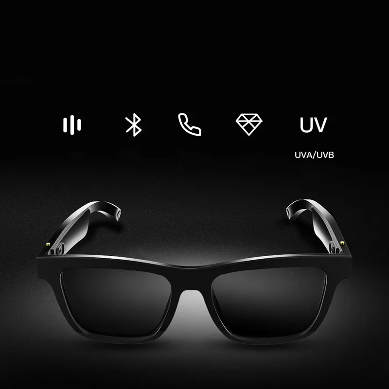 

2021 new intelligent E10 Sunglasses Black technology can talk and listen to music audio smart glasses