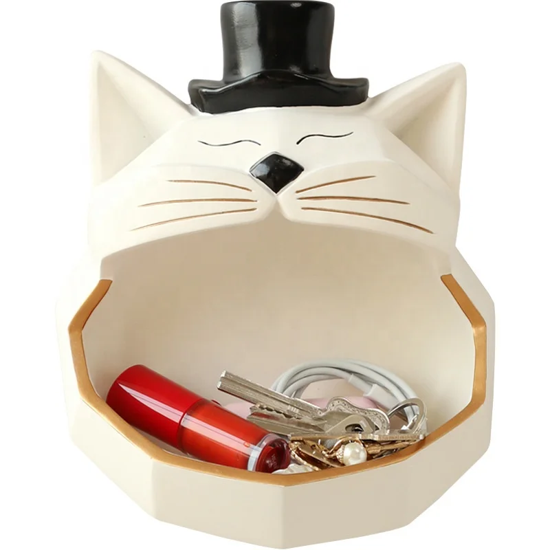 

Wall Mounted Ornament Storage Box Resin Decoration Ornaments Organizer Key Storage Box Luxury Accessories Holder Tray