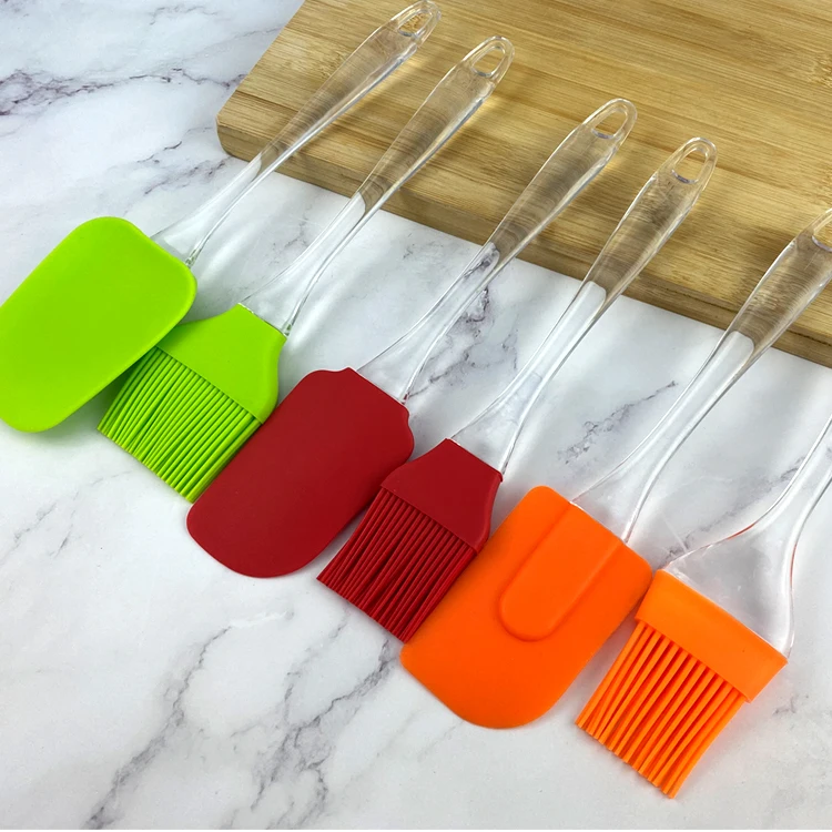 

Silicone Brush/Spatula 2PC Sets BBQ Brushes Cake Cream Spatula Pastry Baking Tools