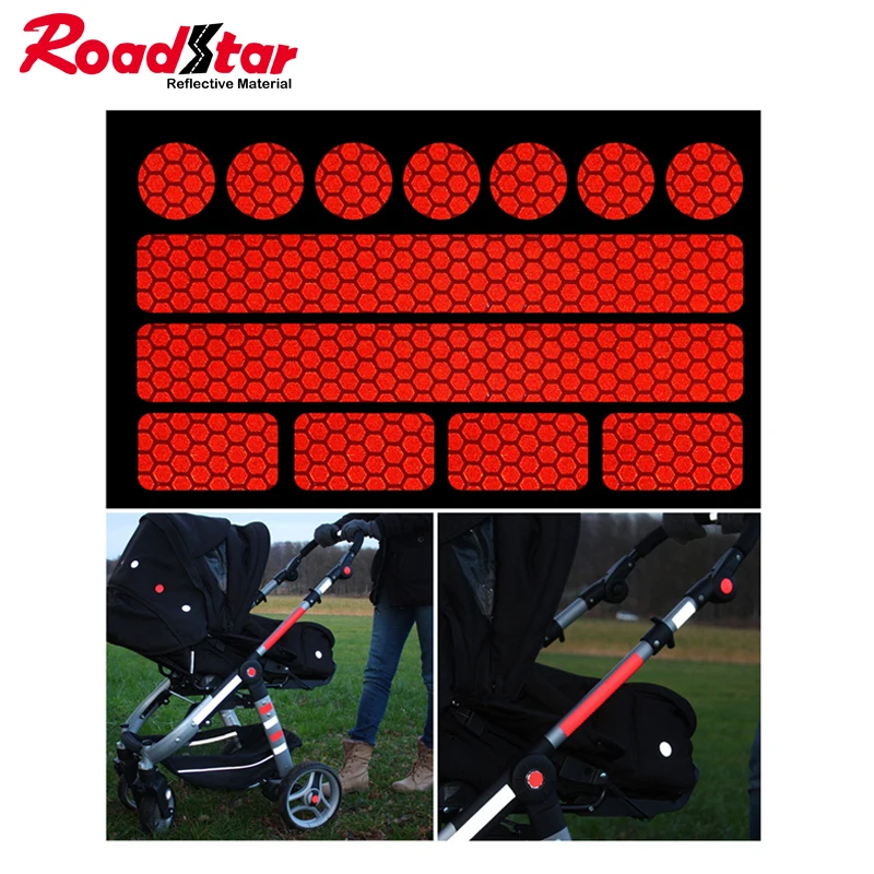
Hi-Vis Waterproof Self Adhesive Reflective Stickers Decals For Motorcycle 