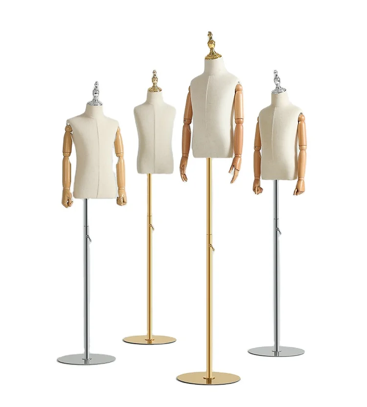 

Children Clothes Kids half Mannequin Adjustable Half Body Mannequins Window Display