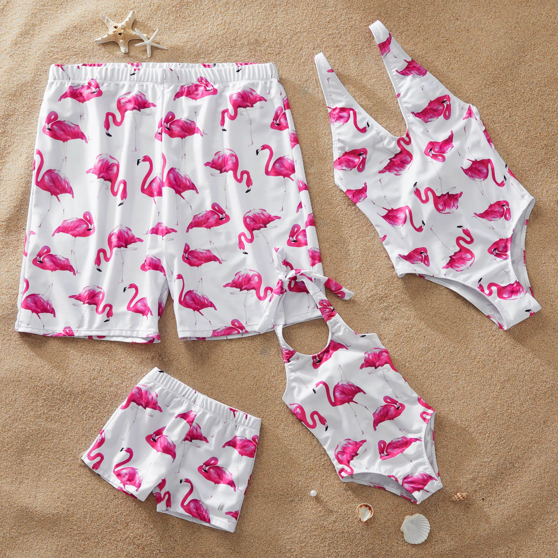 

Wholesale family matching set swimsuit in stock, Accept customized
