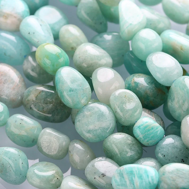 

Healing Crystal Precious Stone Nugget Beads Loose Natural Amazonite Gem Stone Chips Beads For Jewelry Making