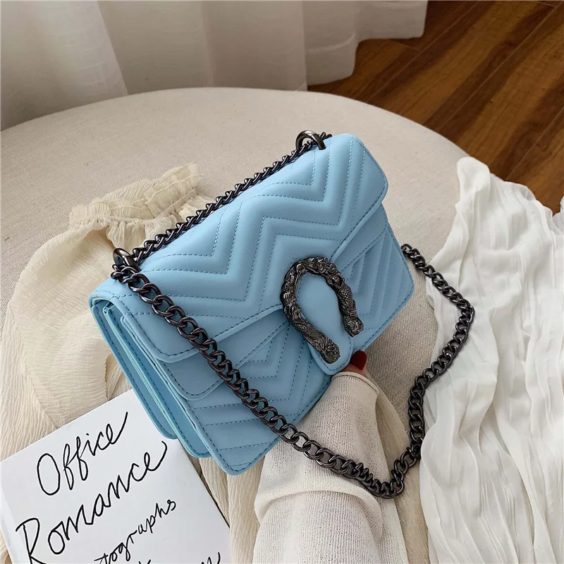 

2021 Net Red Fashion Bag Texture Advanced Sense Bag Women 2019 New Style Foreign Style Chain Retro Versatile Ins Messenger