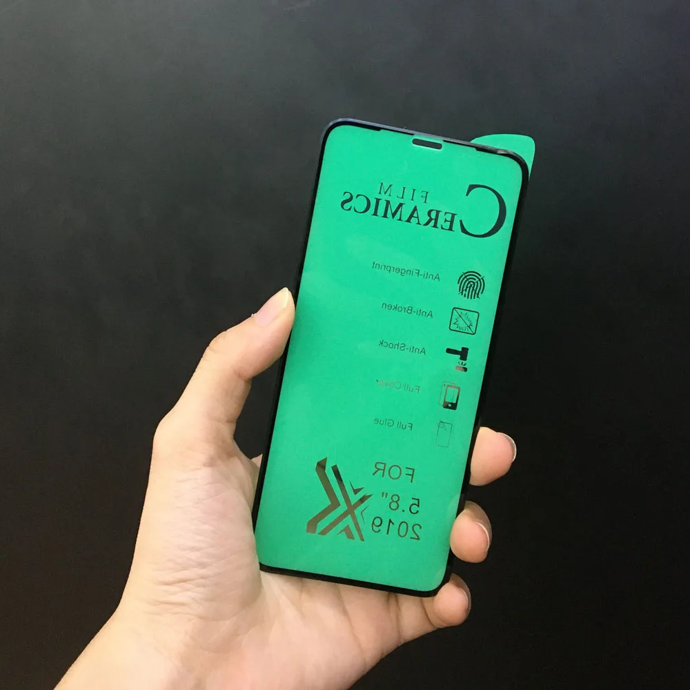 

HD Clear Ceramic Phone Screen Protector for Samsung j7 Prime for Huawei p20 Screen Protector, Black,white