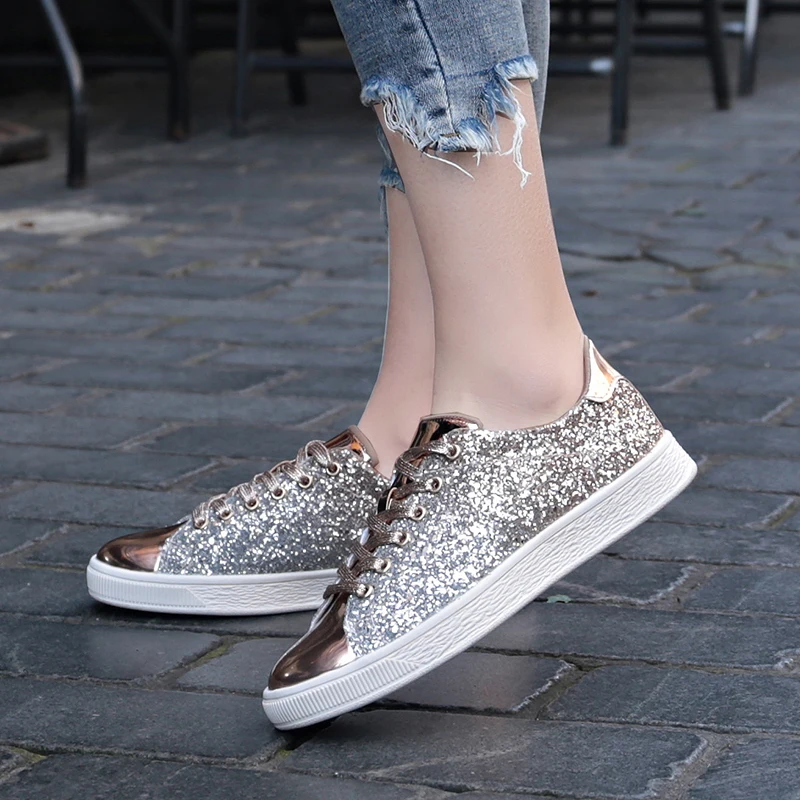 glitter casual shoes