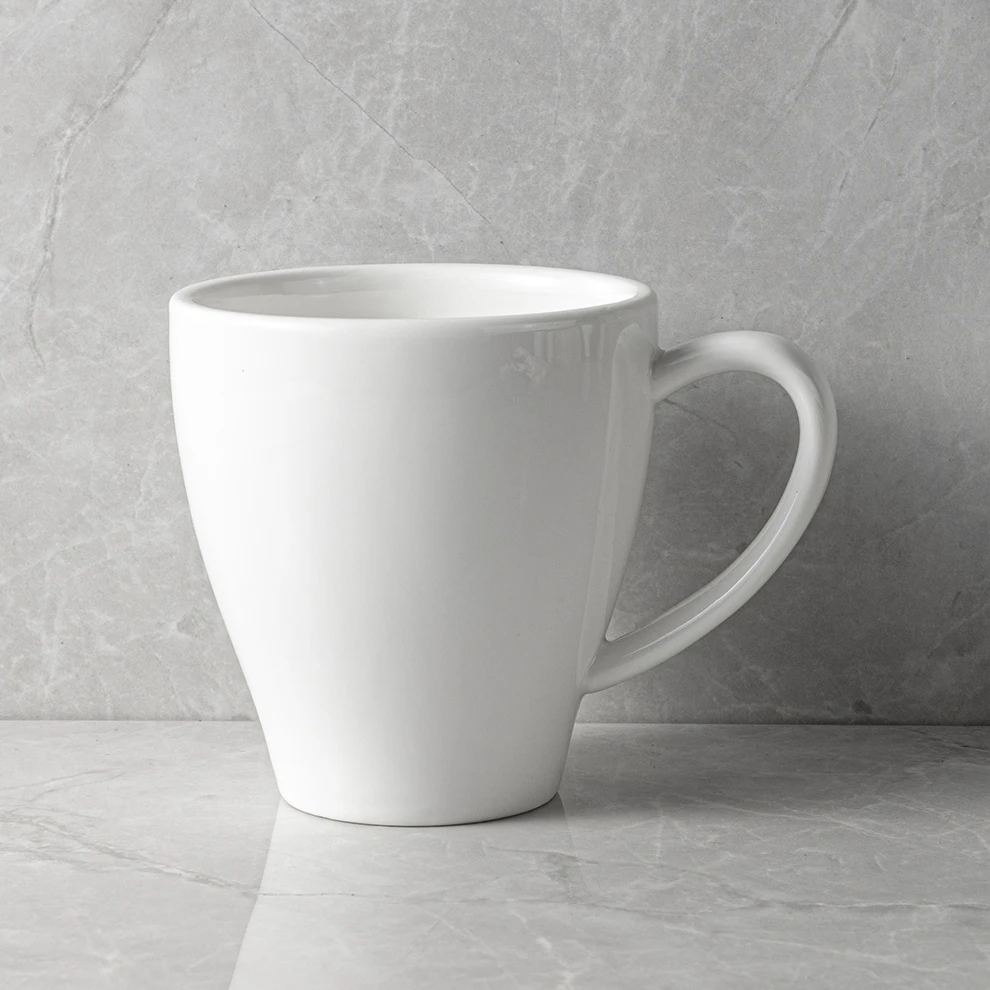 

White Porcelain Cups OEM LOGO Vajjila Tea Cups Ceramics Mug With Logo Crockery For Home Cafe Restaurant Supplies Coffee Mug Logo, White, customized color