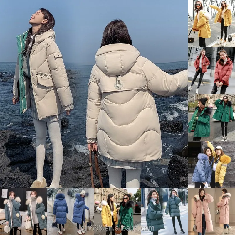 

2021 female winter long down jacket fur decorative hood long down jacket lady hooded fur coat wholesale discount