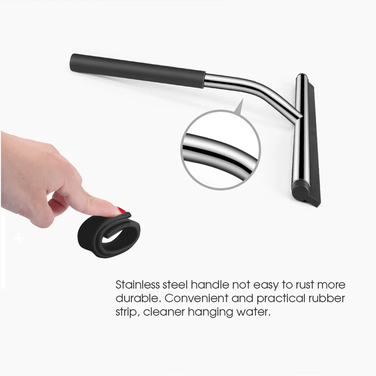 
Masthome stainless steel silicone car window cleaner rubber wiper professional window squeegee 