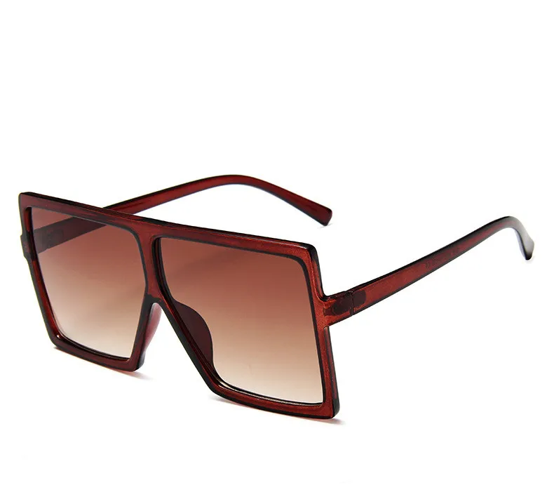 

Wholesale Women Men Retro Flat Top Fashion Square Oversized Shades Sunglasses 2021