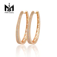 

Fashion Design Jewelry Korea Exaggerated Big Earrings 18K Gold Female Earrings