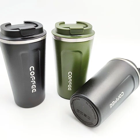 

380ml 510ml Eco-friendly Double Walled Stainless Steel Travel Coffee Mug Vacuum Insulated Reusable Coffee Cup, Customized color