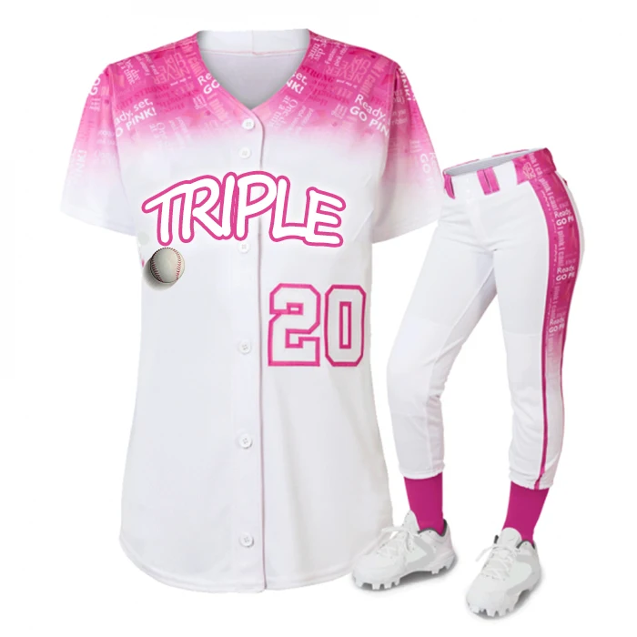 pink softball jersey